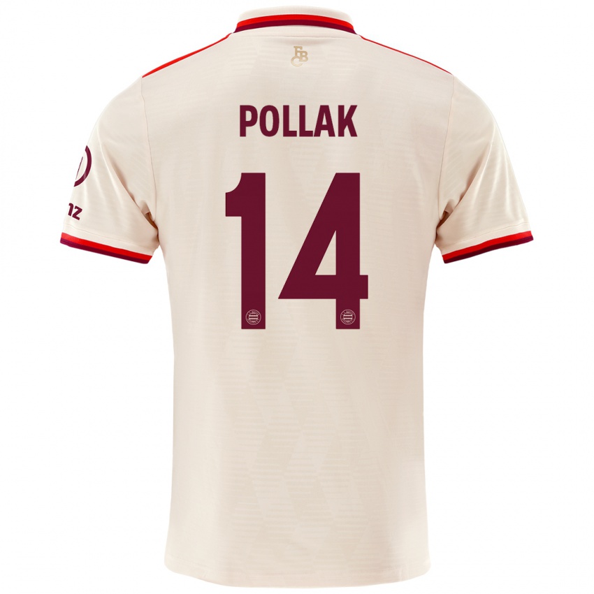 Hombre Camiseta Florian Pollak #14 Lino Equipación Tercera 2024/25 La Camisa Chile