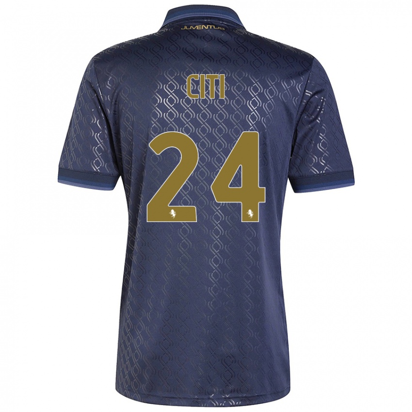 Hombre Camiseta Alessandro Citi #24 Azul Marino Equipación Tercera 2024/25 La Camisa Chile