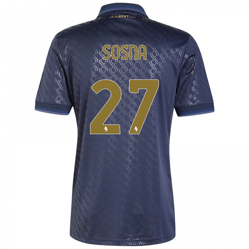 Hombre Camiseta Adam Sosna #27 Azul Marino Equipación Tercera 2024/25 La Camisa Chile