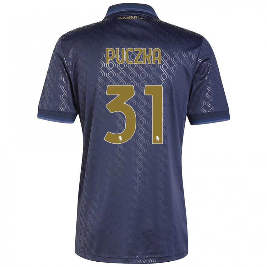 Hombre Camiseta David Puczka #31 Azul Marino Equipación Tercera 2024/25 La Camisa Chile