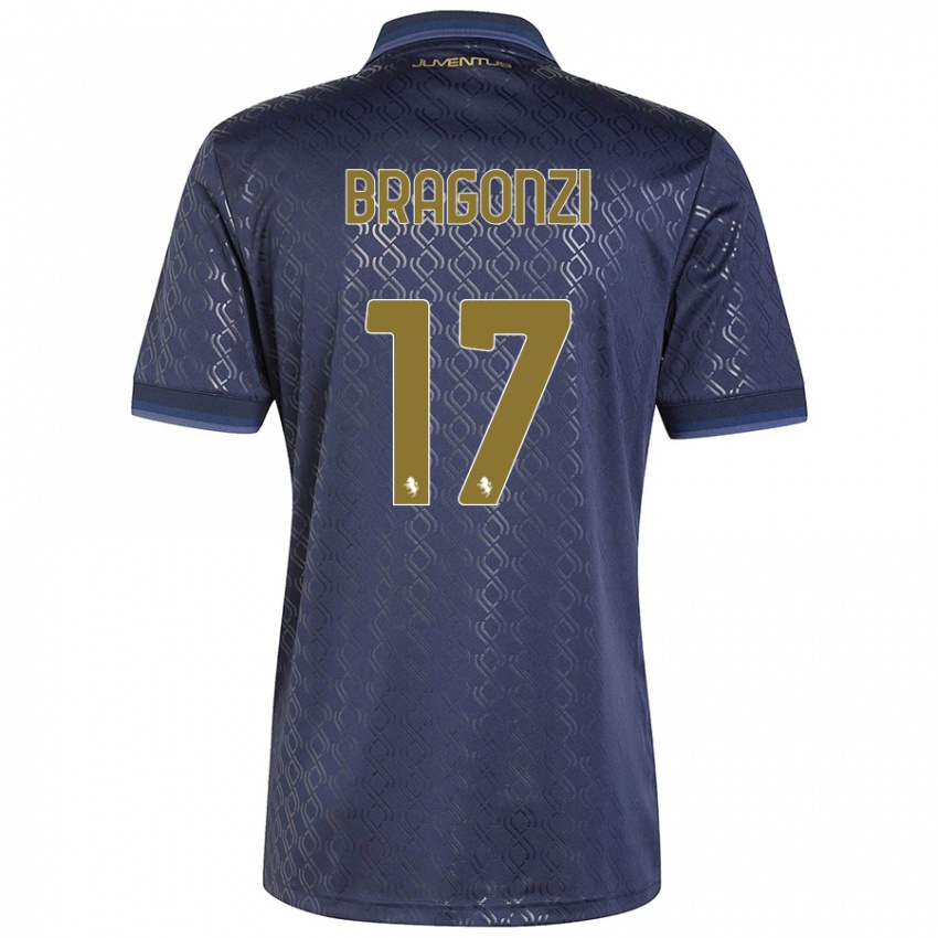 Hombre Camiseta Asia Bragonzi #17 Azul Marino Equipación Tercera 2024/25 La Camisa Chile