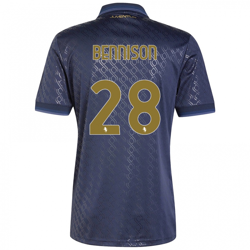 Hombre Camiseta Hanna Bennison #28 Azul Marino Equipación Tercera 2024/25 La Camisa Chile