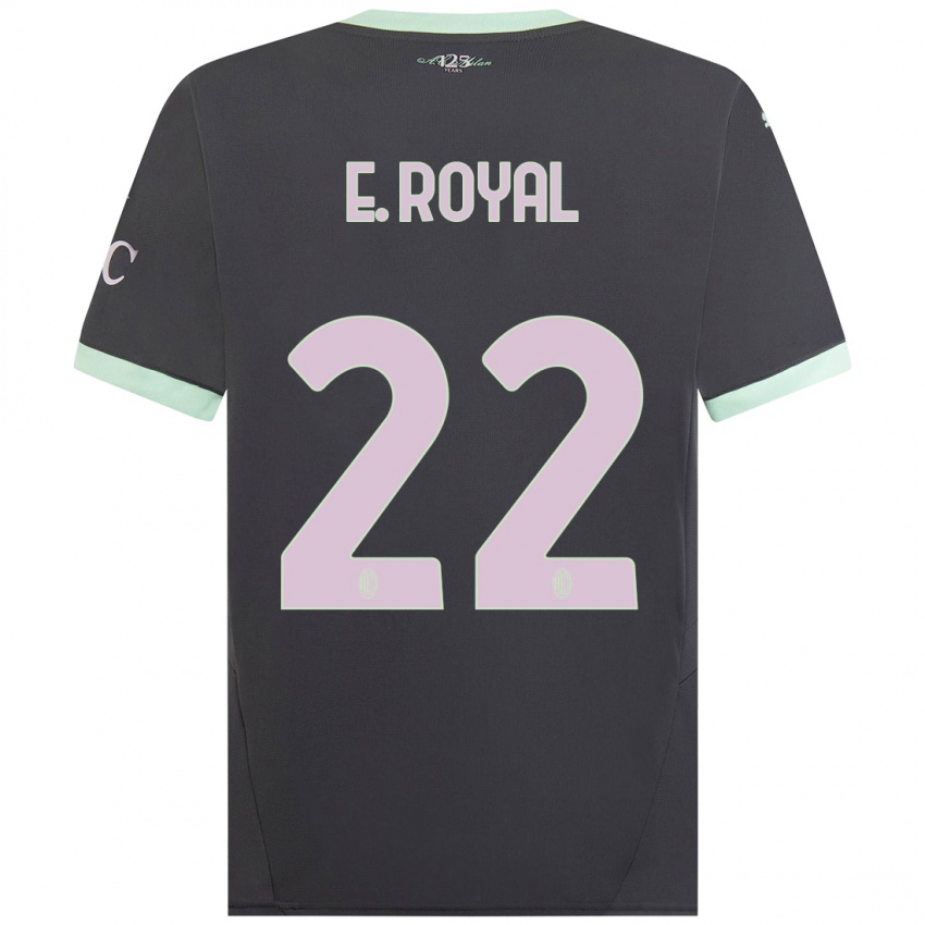 Hombre Camiseta Emerson Royal #22 Gris Equipación Tercera 2024/25 La Camisa Chile