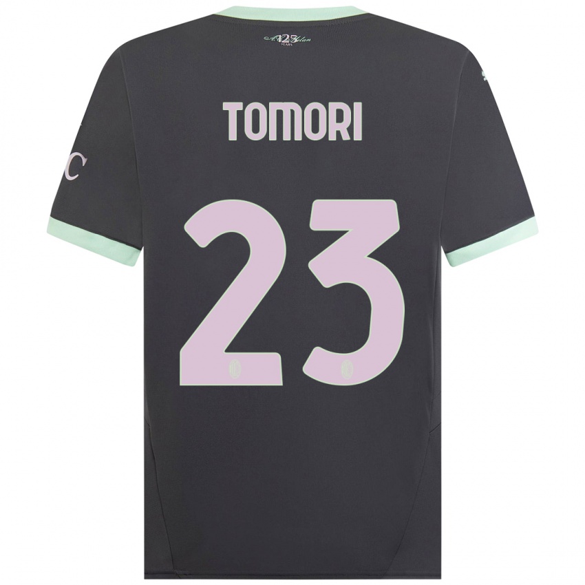 Hombre Camiseta Fikayo Tomori #23 Gris Equipación Tercera 2024/25 La Camisa Chile