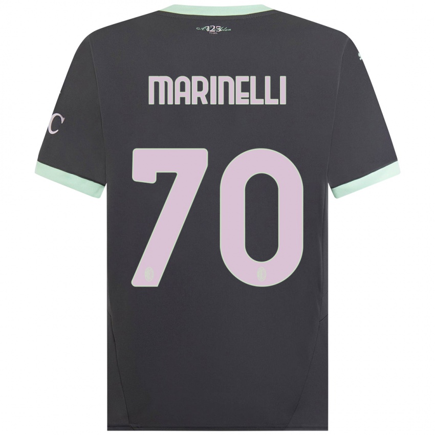 Hombre Camiseta Gloria Marinelli #70 Gris Equipación Tercera 2024/25 La Camisa Chile