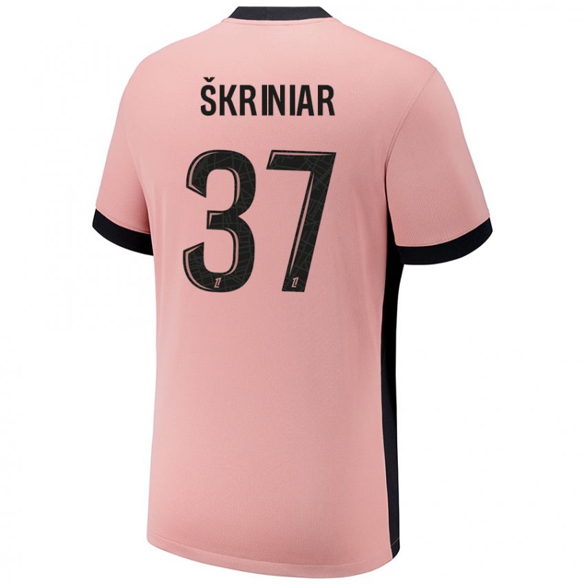 Hombre Camiseta Milan Skriniar #37 Rosa Óxido Equipación Tercera 2024/25 La Camisa Chile