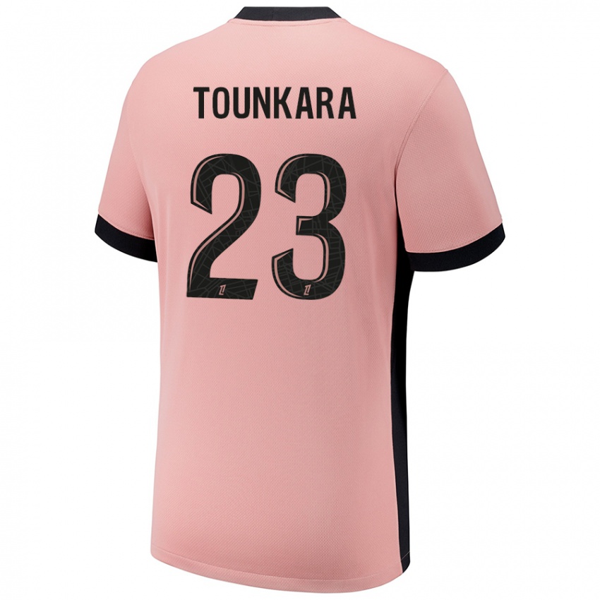 Hombre Camiseta Aïssatou Tounkara #23 Rosa Óxido Equipación Tercera 2024/25 La Camisa Chile