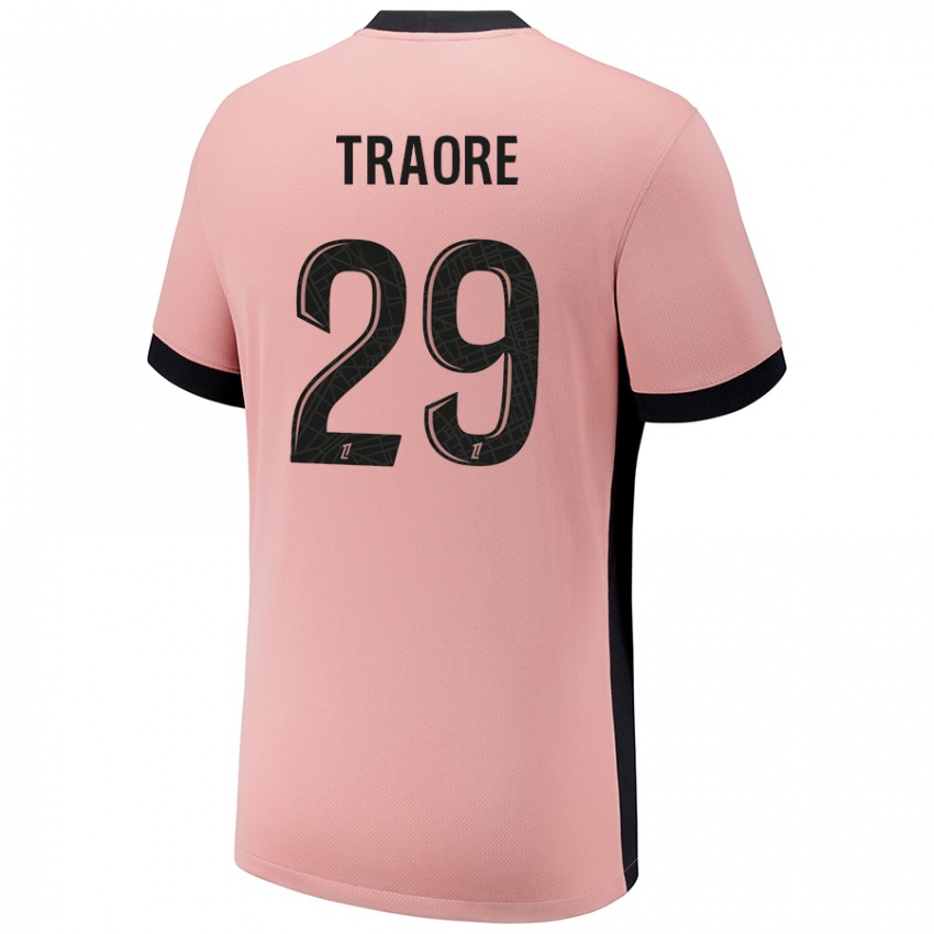 Hombre Camiseta Manssita Traoré #29 Rosa Óxido Equipación Tercera 2024/25 La Camisa Chile