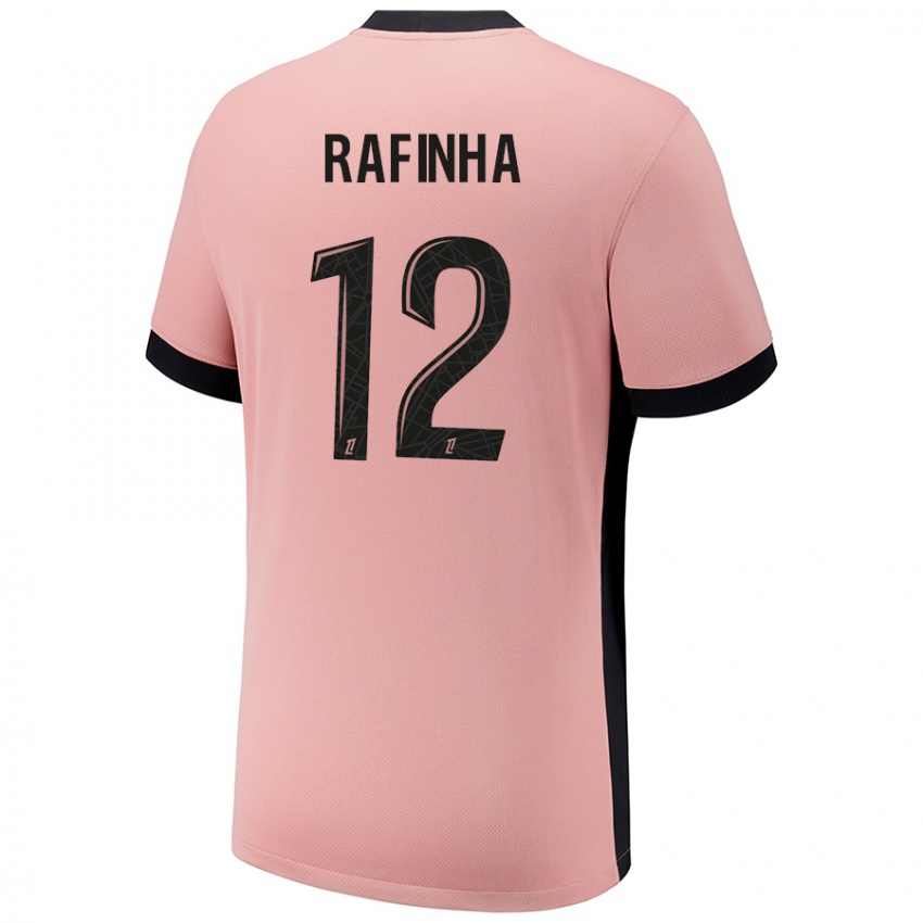 Hombre Camiseta Rafinha #12 Rosa Óxido Equipación Tercera 2024/25 La Camisa Chile