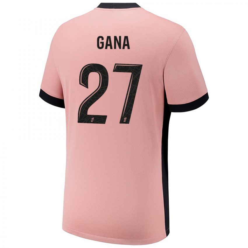 Hombre Camiseta Idrissa Gana Gueye #27 Rosa Óxido Equipación Tercera 2024/25 La Camisa Chile