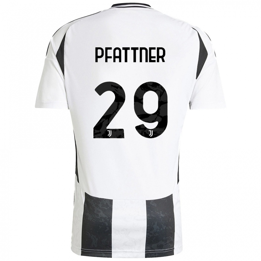 Mujer Camiseta Elisa Pfattner #29 Blanco Negro 1ª Equipación 2024/25 La Camisa Chile