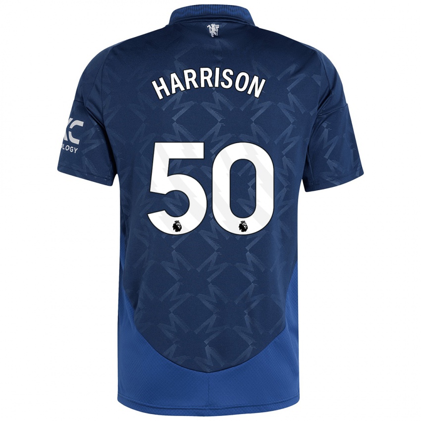 Mujer Camiseta Elyh Harrison #50 Índigo 2ª Equipación 2024/25 La Camisa Chile