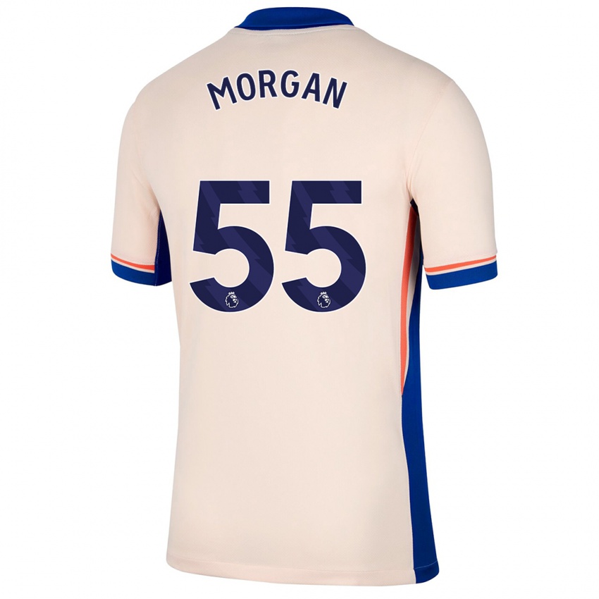 Mujer Camiseta Jimmy-Jay Morgan #55 Beige Claro 2ª Equipación 2024/25 La Camisa Chile