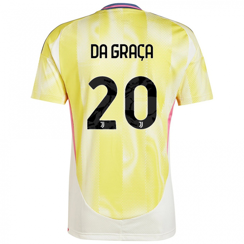 Mujer Camiseta Cosimo Da Graça #20 Amarillo Solar 2ª Equipación 2024/25 La Camisa Chile