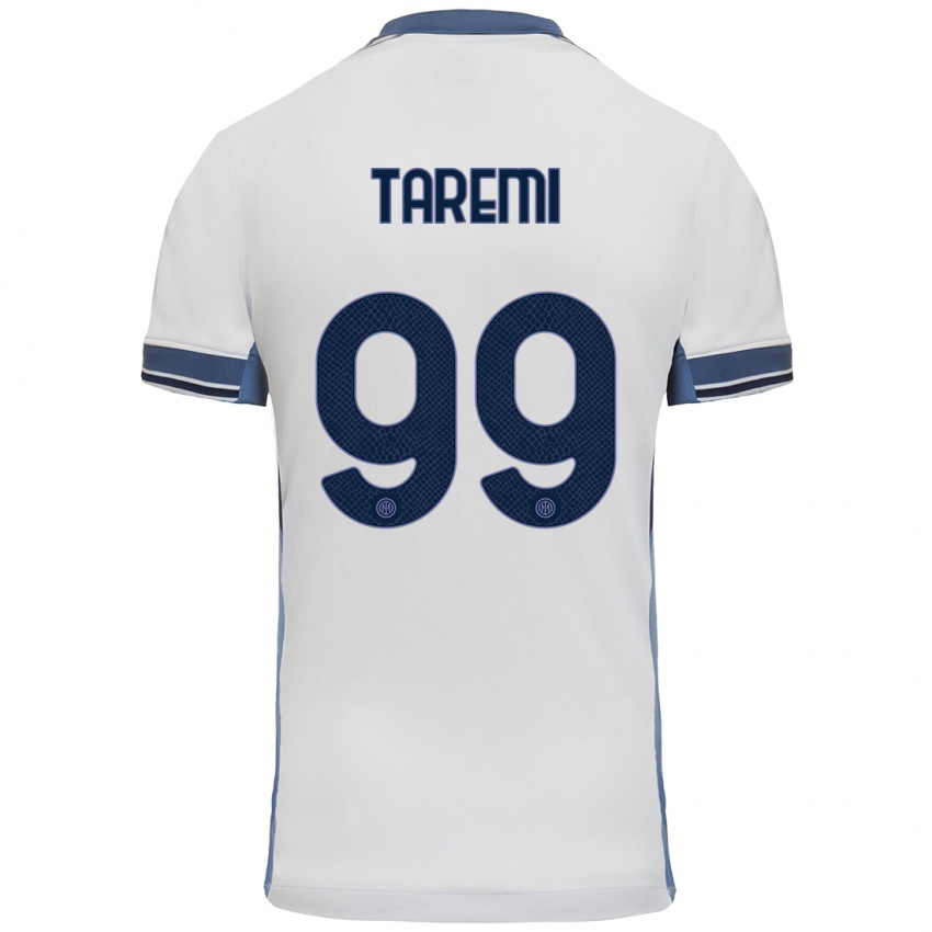 Mujer Camiseta Mehdi Taremi #99 Blanco Gris 2ª Equipación 2024/25 La Camisa Chile