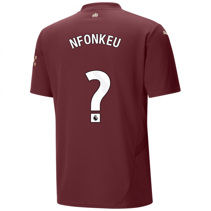 Mujer Camiseta Brooklyn Nfonkeu #0 Granate Equipación Tercera 2024/25 La Camisa Chile