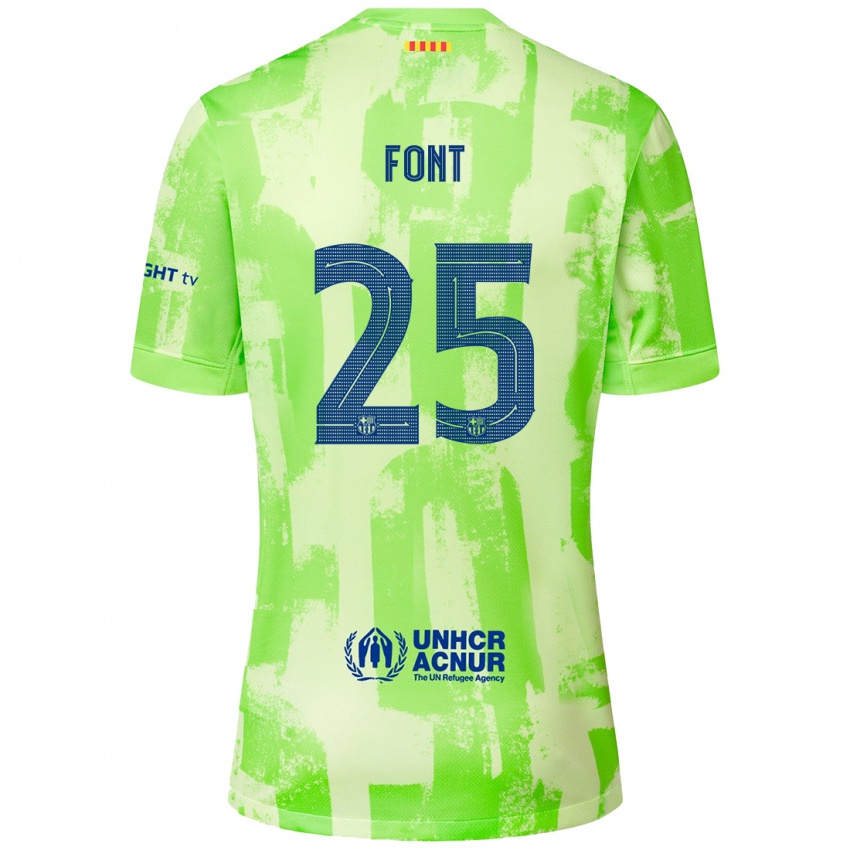 Mujer Camiseta Gemma Font #25 Lima Equipación Tercera 2024/25 La Camisa Chile