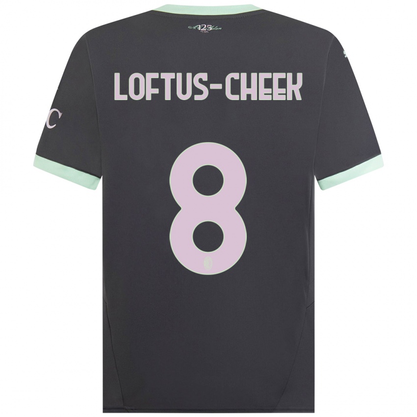 Mujer Camiseta Ruben Loftus-Cheek #8 Gris Equipación Tercera 2024/25 La Camisa Chile