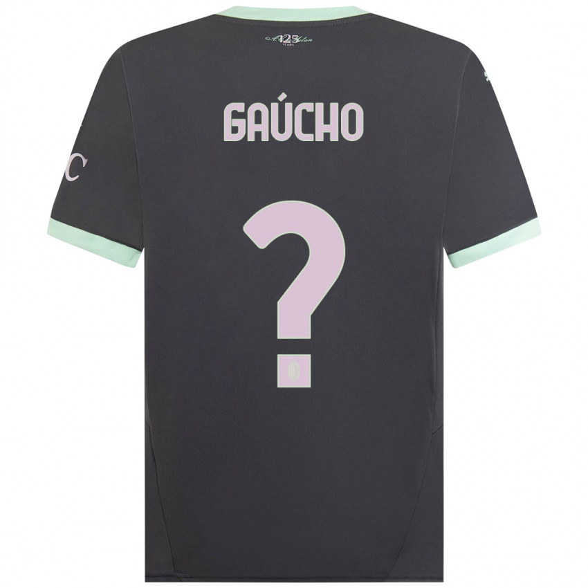 Mujer Camiseta Estevan Gaúcho #0 Gris Equipación Tercera 2024/25 La Camisa Chile