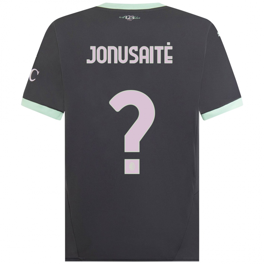 Mujer Camiseta Rimantė Jonušaitė #0 Gris Equipación Tercera 2024/25 La Camisa Chile