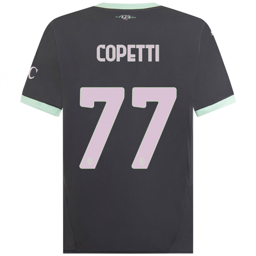 Mujer Camiseta Matilde Copetti #77 Gris Equipación Tercera 2024/25 La Camisa Chile