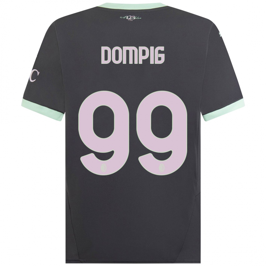 Mujer Camiseta Chanté Dompig #99 Gris Equipación Tercera 2024/25 La Camisa Chile