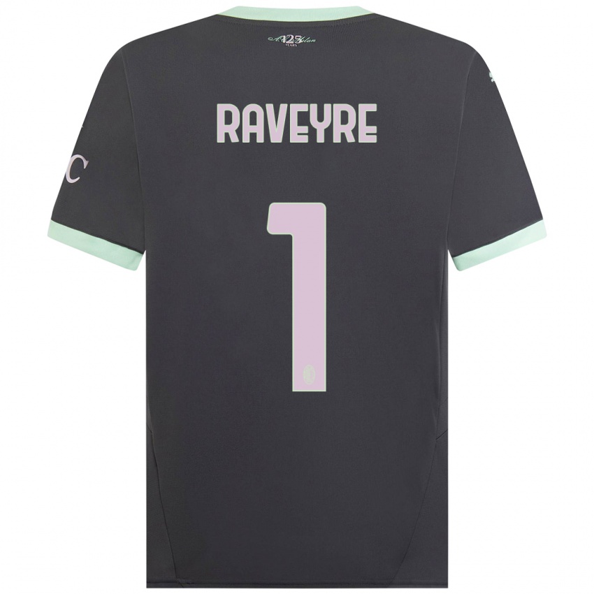 Mujer Camiseta Noah Raveyre #1 Gris Equipación Tercera 2024/25 La Camisa Chile