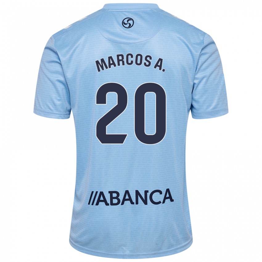 Niño Camiseta Marcos Alonso #20 Azul Rojo 1ª Equipación 2024/25 La Camisa Chile