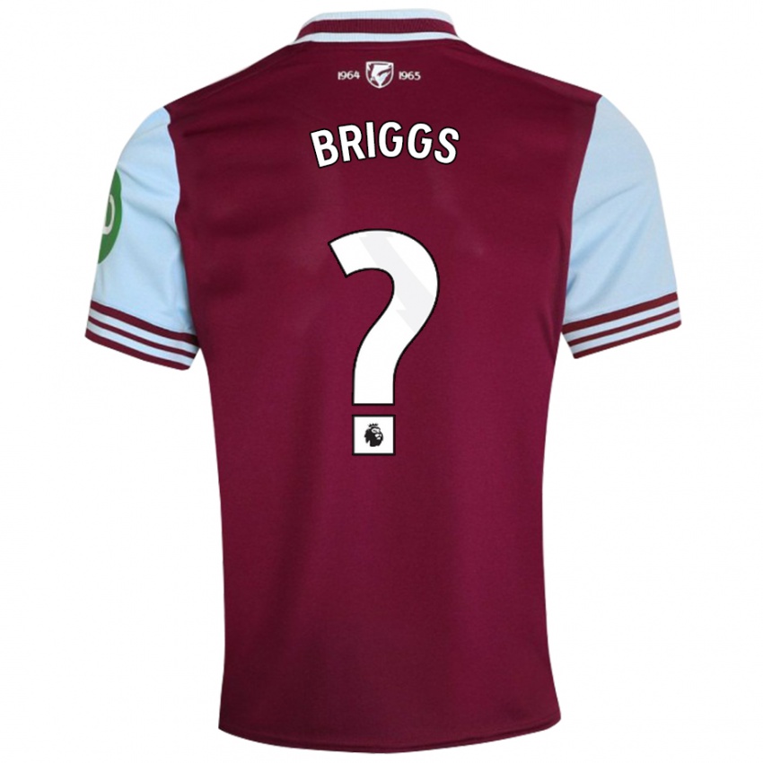 Niño Camiseta Josh Briggs #0 Rojo Oscuro 1ª Equipación 2024/25 La Camisa Chile