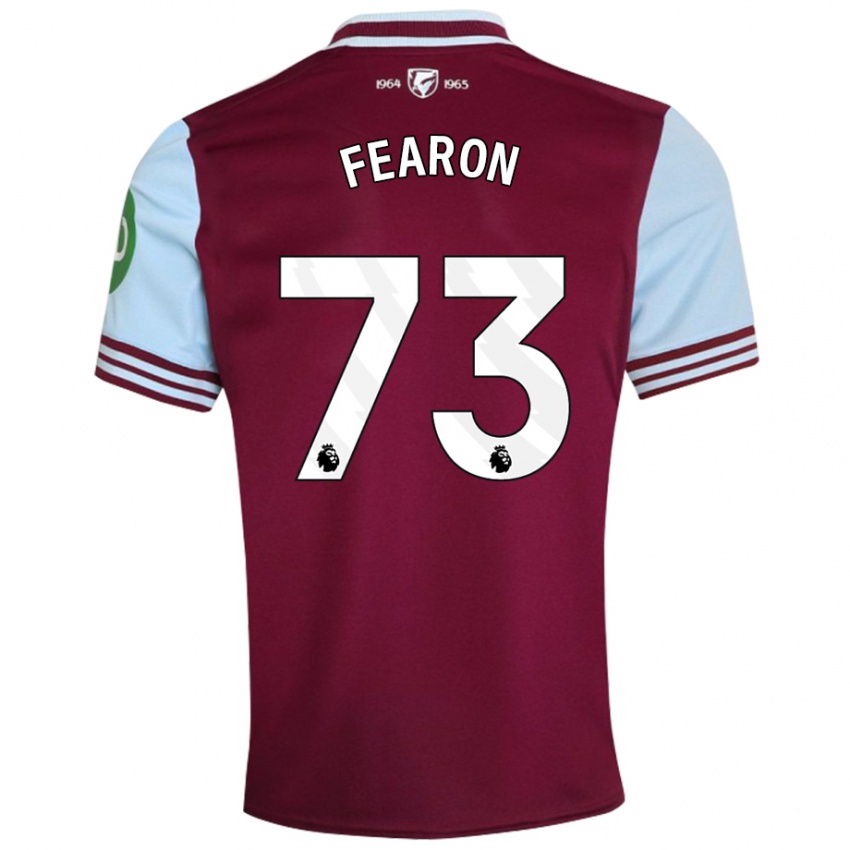 Niño Camiseta Preston Fearon #73 Rojo Oscuro 1ª Equipación 2024/25 La Camisa Chile