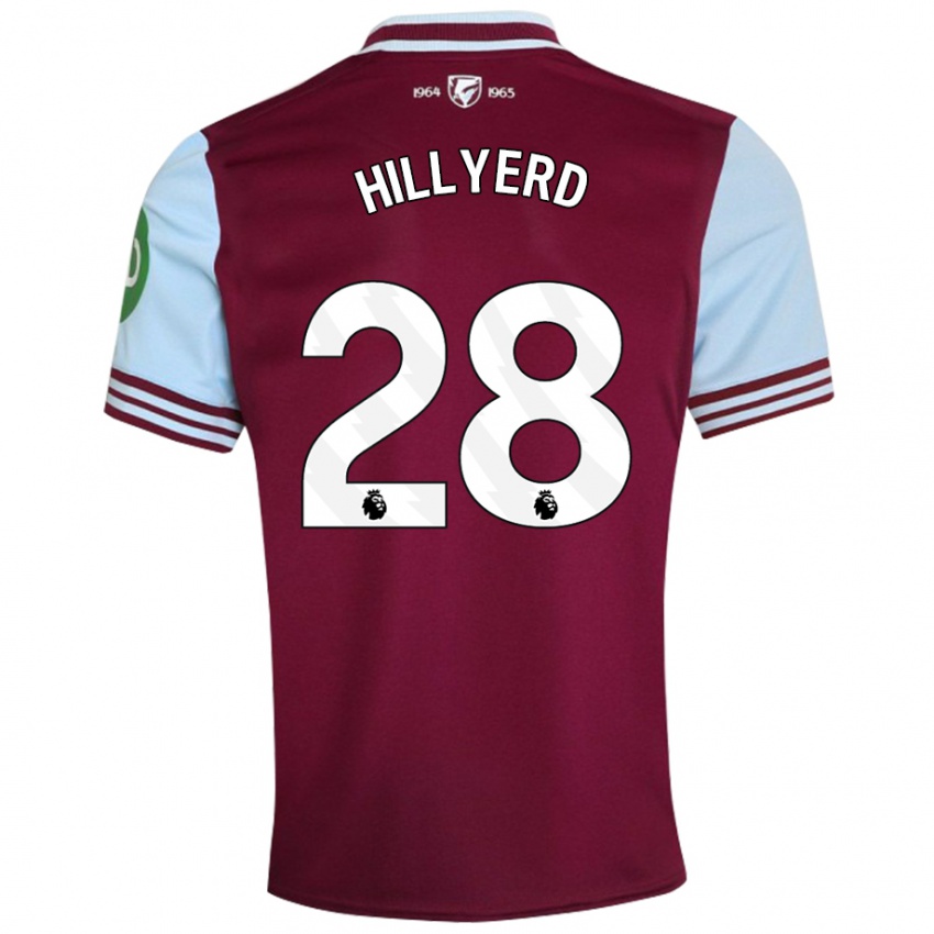 Niño Camiseta Sophie Hillyerd #28 Rojo Oscuro 1ª Equipación 2024/25 La Camisa Chile