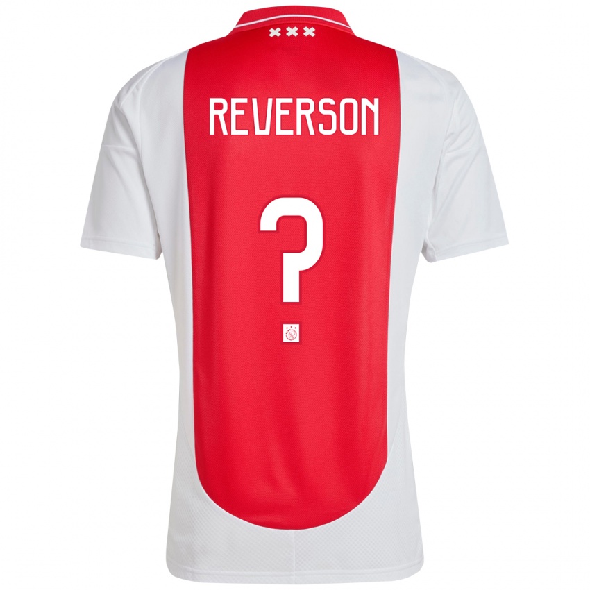 Niño Camiseta Paul Reverson #0 Rojo Blanco 1ª Equipación 2024/25 La Camisa Chile