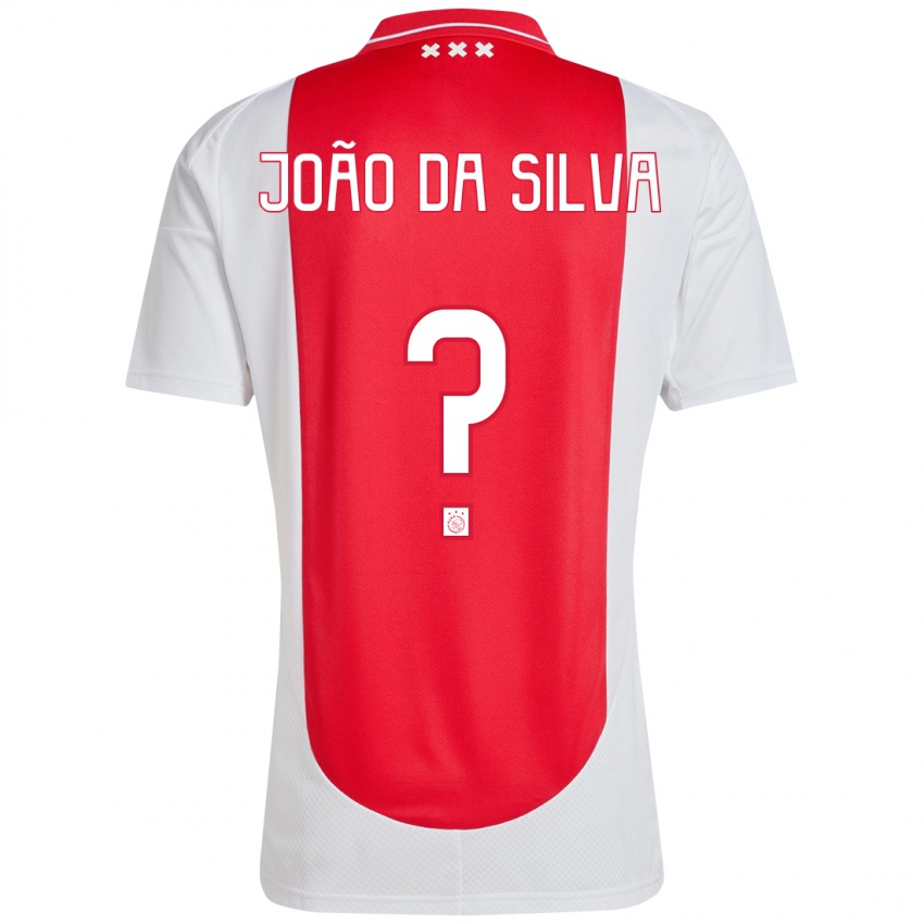 Niño Camiseta Miguel João Da Silva #0 Rojo Blanco 1ª Equipación 2024/25 La Camisa Chile