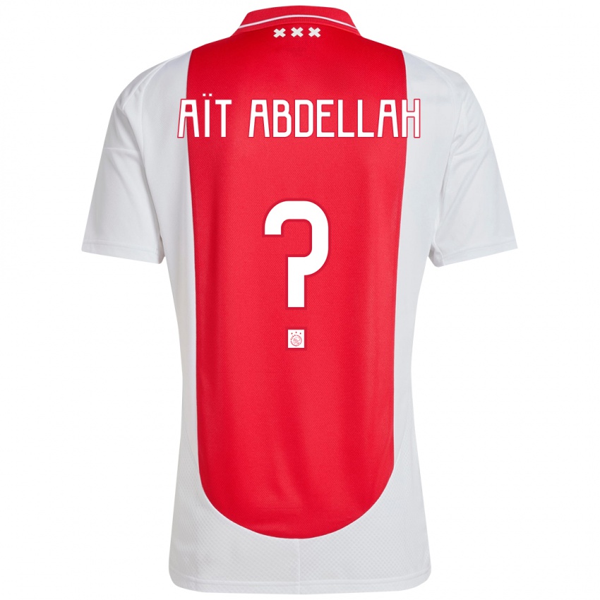 Niño Camiseta Waleed Aït Abdellah #0 Rojo Blanco 1ª Equipación 2024/25 La Camisa Chile