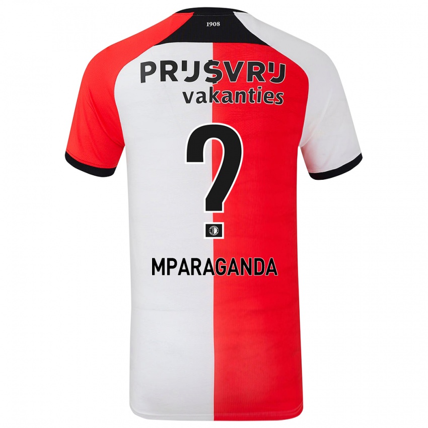 Niño Camiseta Matthew Mparaganda #0 Rojo Blanco 1ª Equipación 2024/25 La Camisa Chile