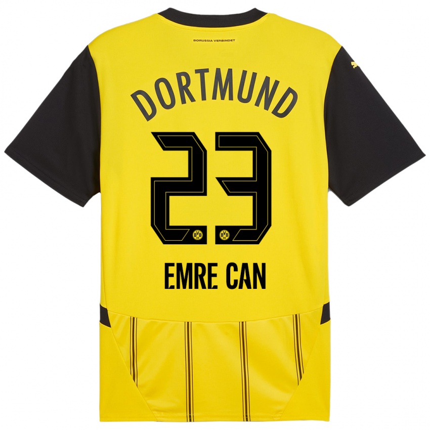 Niño Camiseta Emre Can #23 Amarillo Negro 1ª Equipación 2024/25 La Camisa Chile