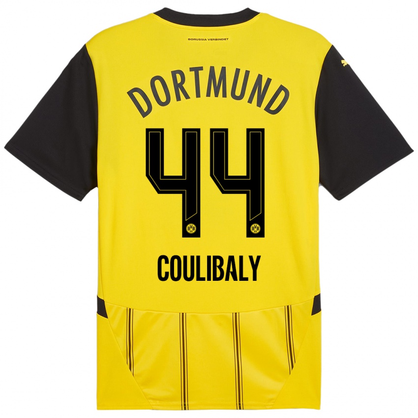 Niño Camiseta Soumaila Coulibaly #44 Amarillo Negro 1ª Equipación 2024/25 La Camisa Chile