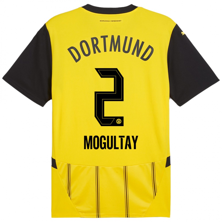 Niño Camiseta Baran Mogultay #2 Amarillo Negro 1ª Equipación 2024/25 La Camisa Chile