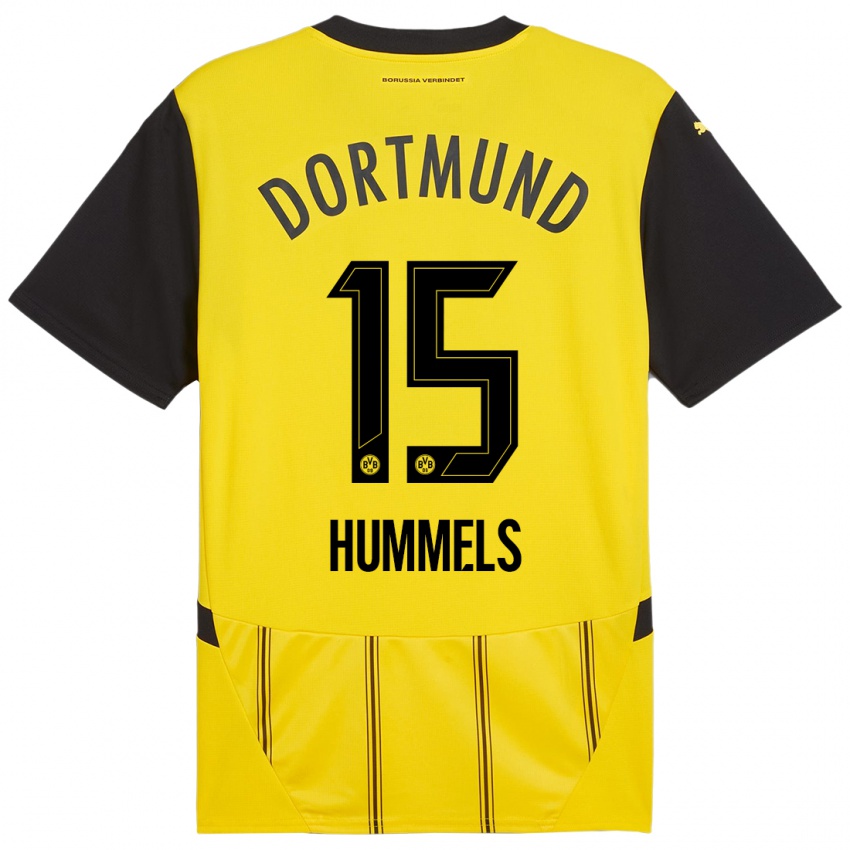 Niño Camiseta Mats Hummels #15 Amarillo Negro 1ª Equipación 2024/25 La Camisa Chile