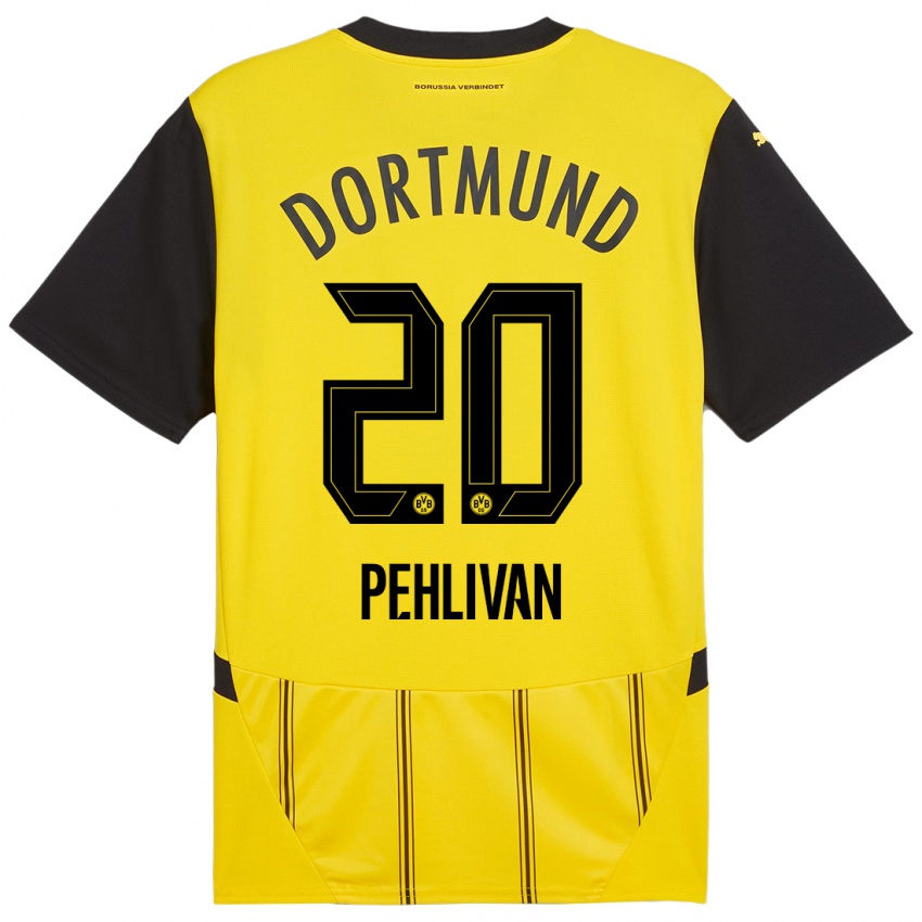 Niño Camiseta Miran Pehlivan #20 Amarillo Negro 1ª Equipación 2024/25 La Camisa Chile