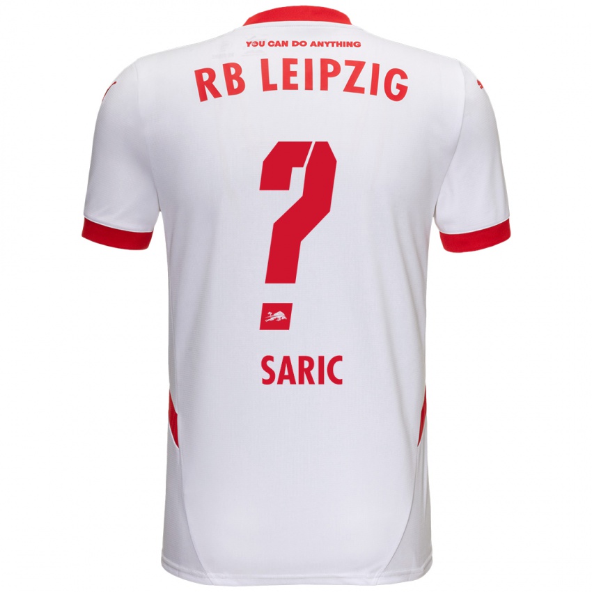 Niño Camiseta Lucio Saric #0 Blanco Rojo 1ª Equipación 2024/25 La Camisa Chile