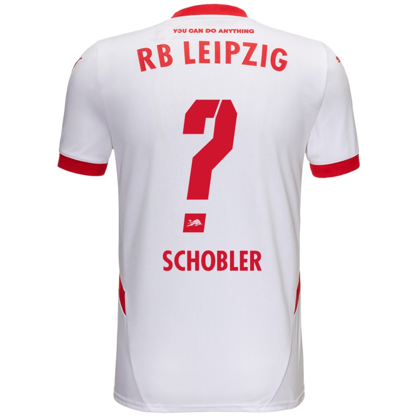 Niño Camiseta Laurin Schößler #0 Blanco Rojo 1ª Equipación 2024/25 La Camisa Chile