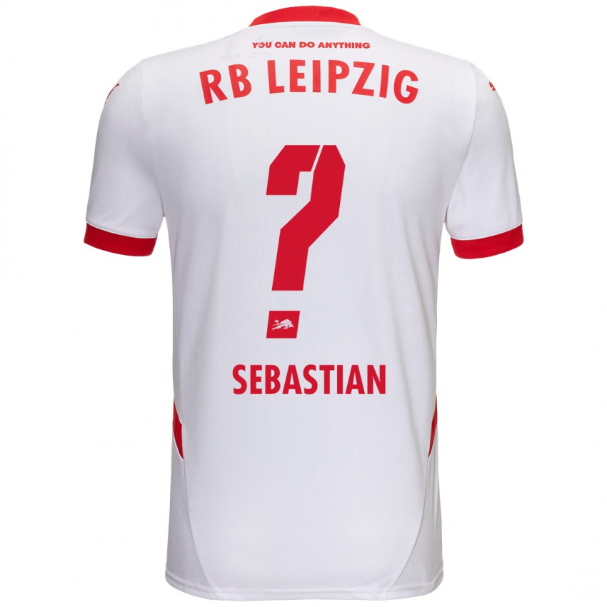 Niño Camiseta Jordy Sebastian #0 Blanco Rojo 1ª Equipación 2024/25 La Camisa Chile