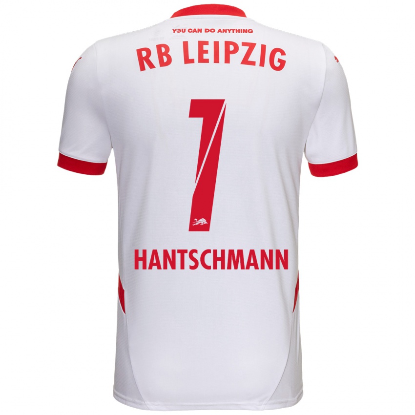 Niño Camiseta Franz Hantschmann #1 Blanco Rojo 1ª Equipación 2024/25 La Camisa Chile