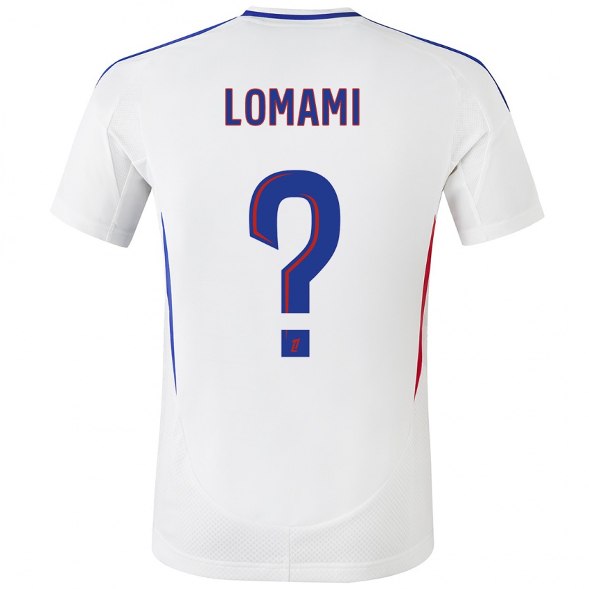 Niño Camiseta Irvyn Lomami #0 Blanco Azul 1ª Equipación 2024/25 La Camisa Chile