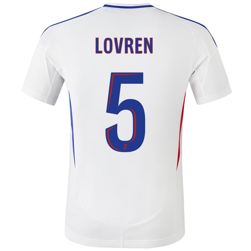 Niño Camiseta Dejan Lovren #5 Blanco Azul 1ª Equipación 2024/25 La Camisa Chile