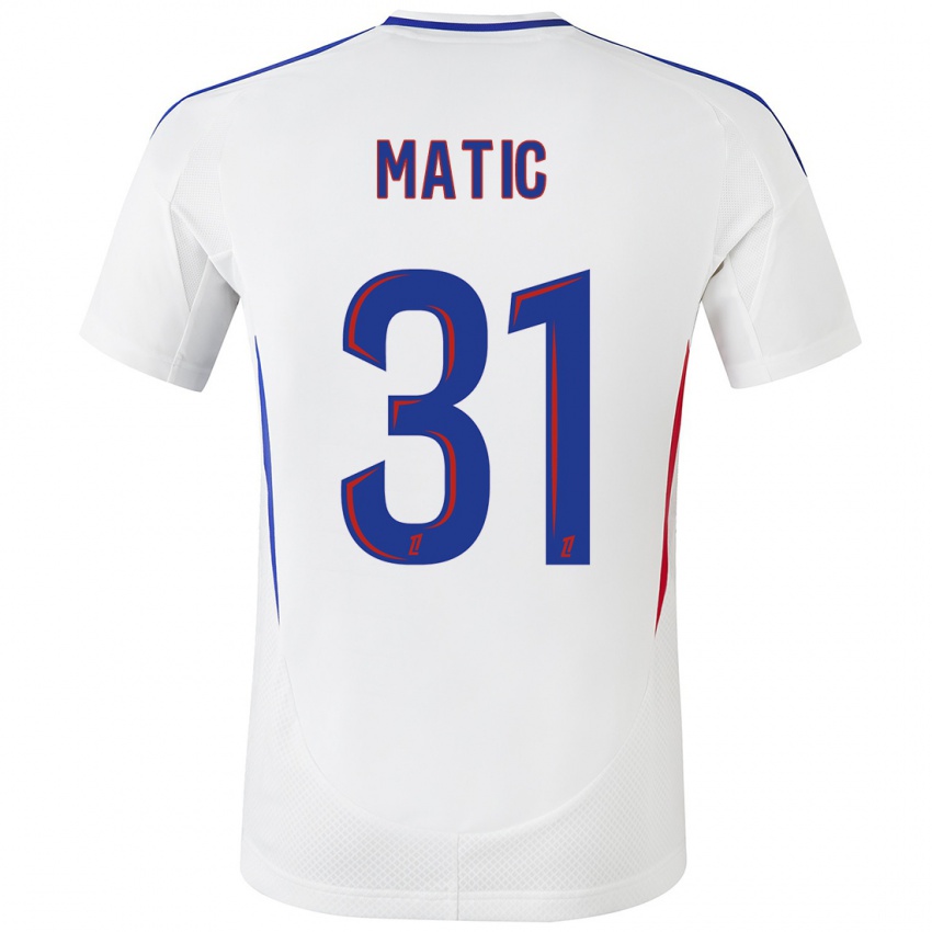 Niño Camiseta Nemanja Matic #31 Blanco Azul 1ª Equipación 2024/25 La Camisa Chile