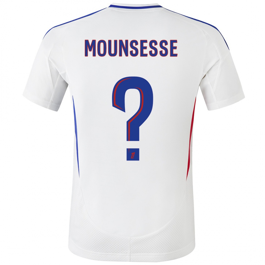 Niño Camiseta Jeremy Mounsesse #0 Blanco Azul 1ª Equipación 2024/25 La Camisa Chile