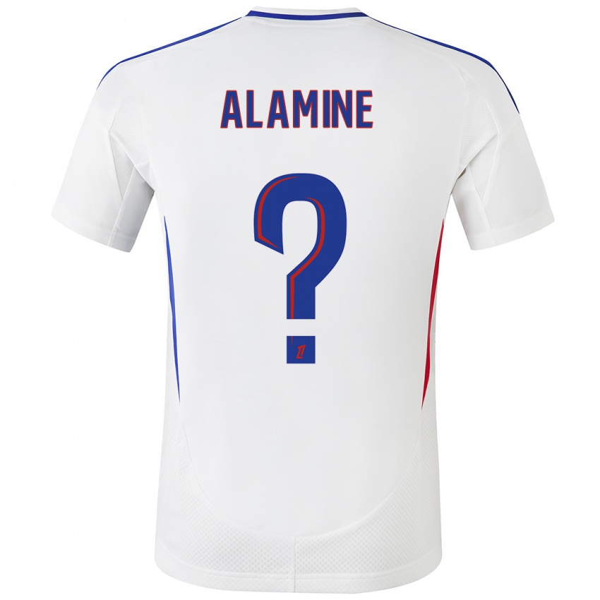 Niño Camiseta Ali Alamine #0 Blanco Azul 1ª Equipación 2024/25 La Camisa Chile