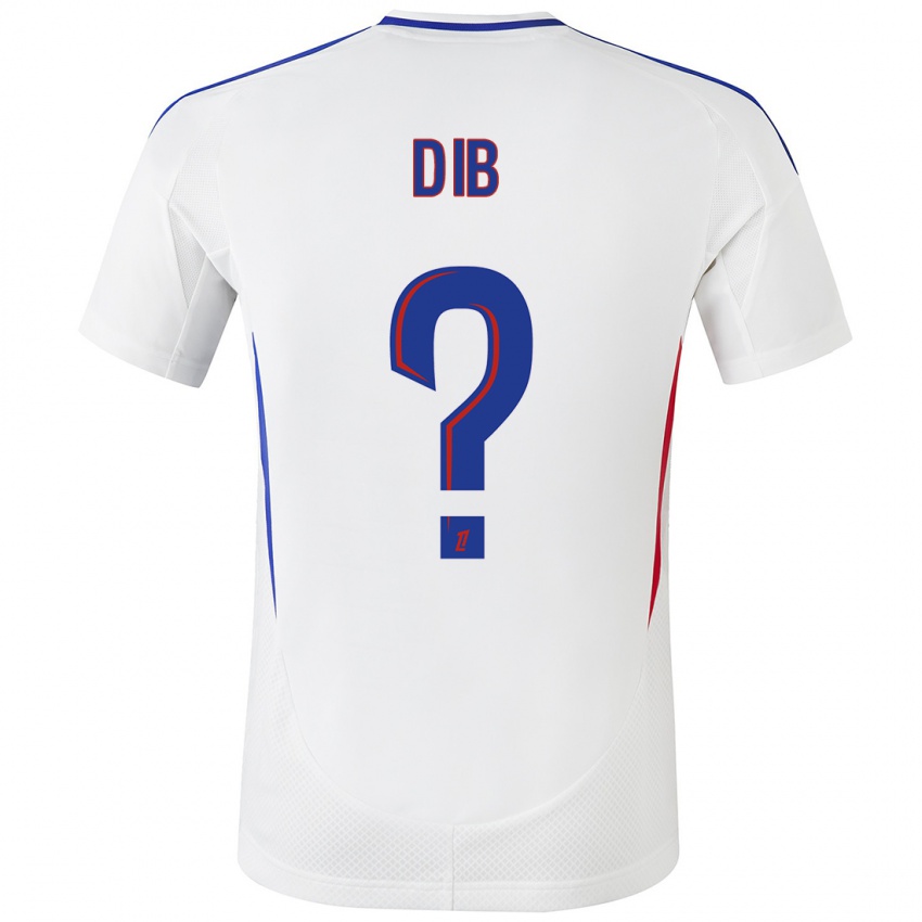 Niño Camiseta Djibrail Dib #0 Blanco Azul 1ª Equipación 2024/25 La Camisa Chile